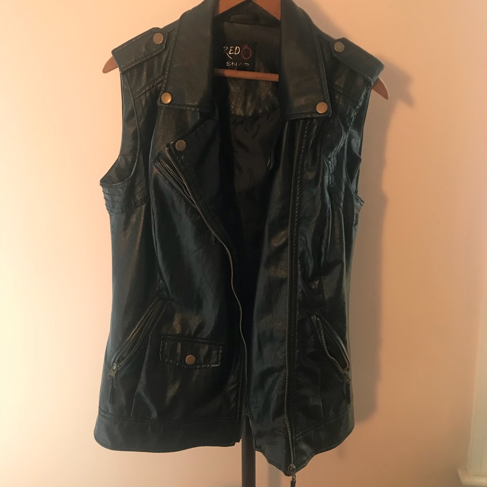 Faux Leather Vest